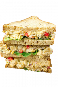 vegan chickpea salad sandwich