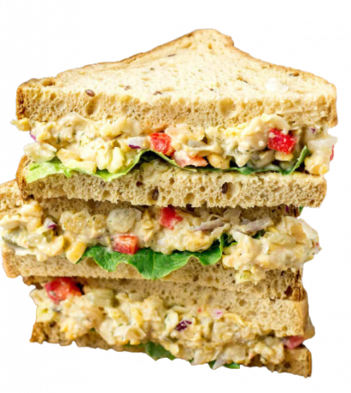 vegan chickpea salad sandwich